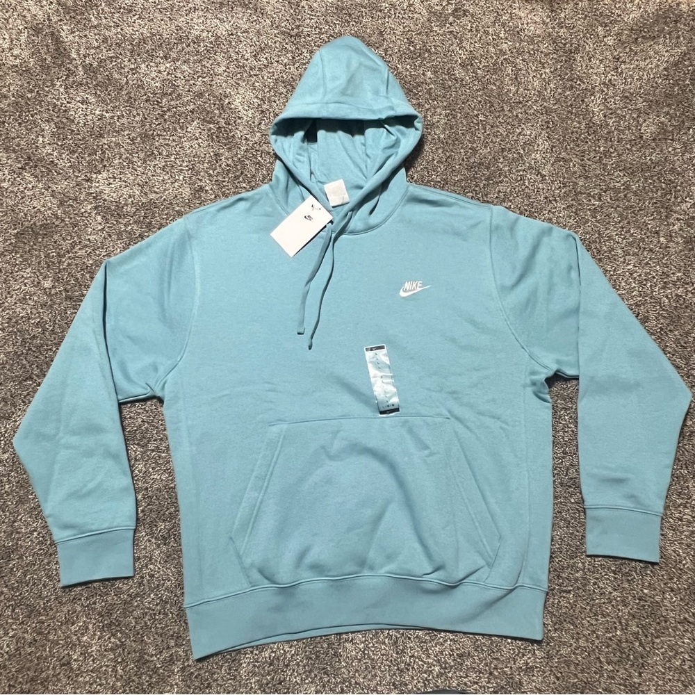 Nike Men's Large NWT Light Teal Hoodie
